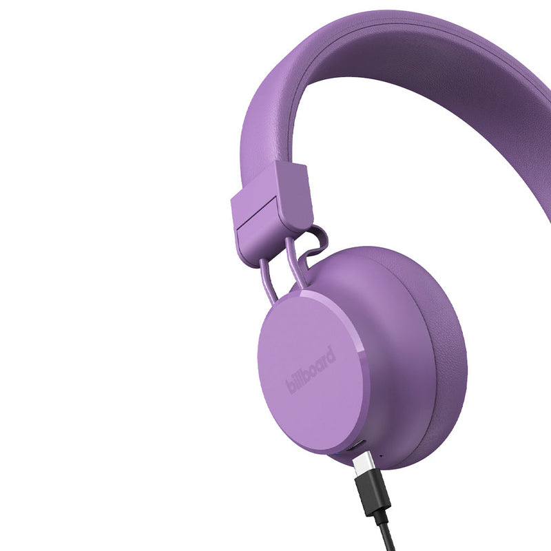 Audífonos Inalámbricos On-ear | Billboard Soul ANC | 40hrs uso carga rápida morado