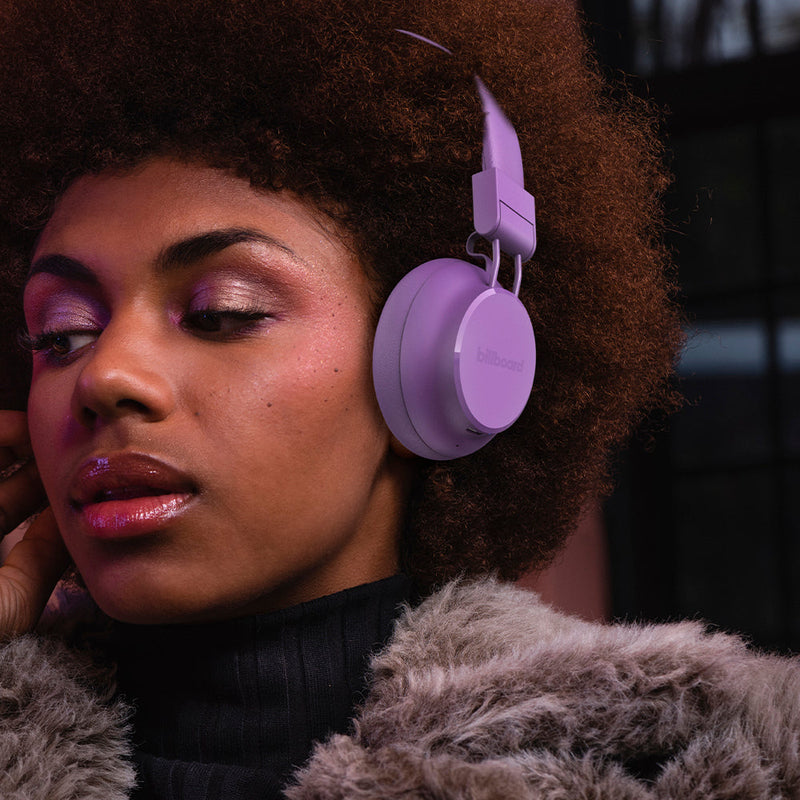 Audífonos Inalámbricos On-ear | Billboard Soul ANC | 40hrs uso carga rápida morado
