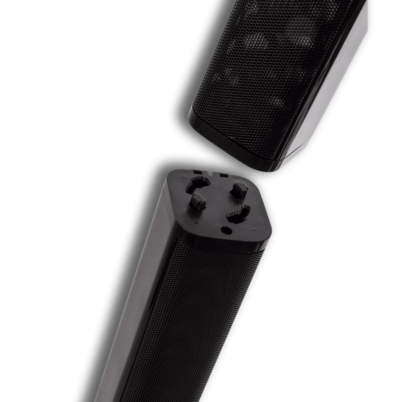 Barra de sonido bocina | Billboard Carbono sound bar | 2.1 subwoofer 60W audio óptico
