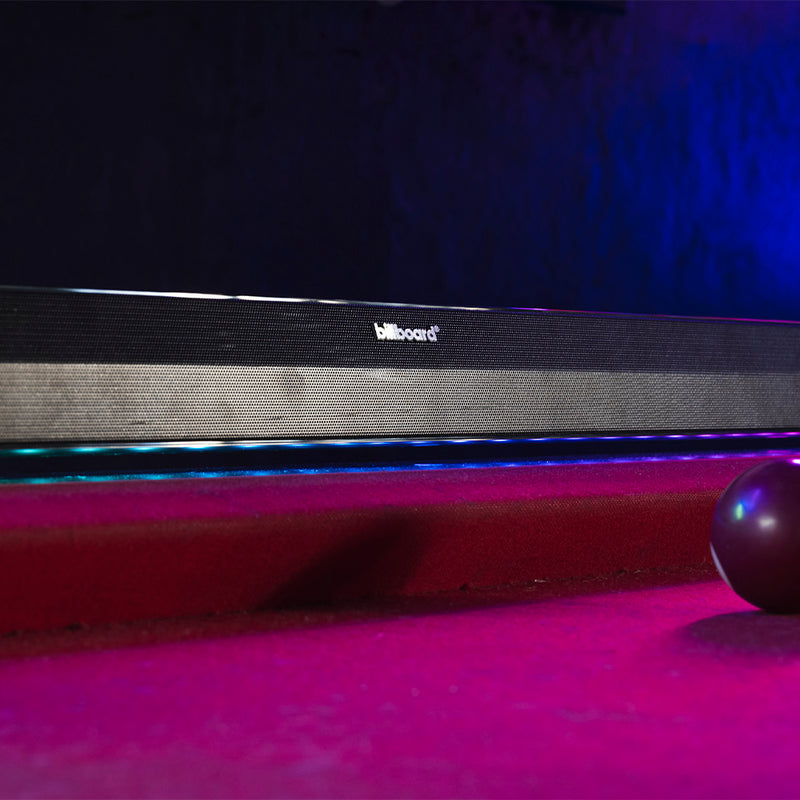 Barra de sonido bocina | Billboard Carbono Chroma | 2.0 audio óptico 7 modos luz 50W
