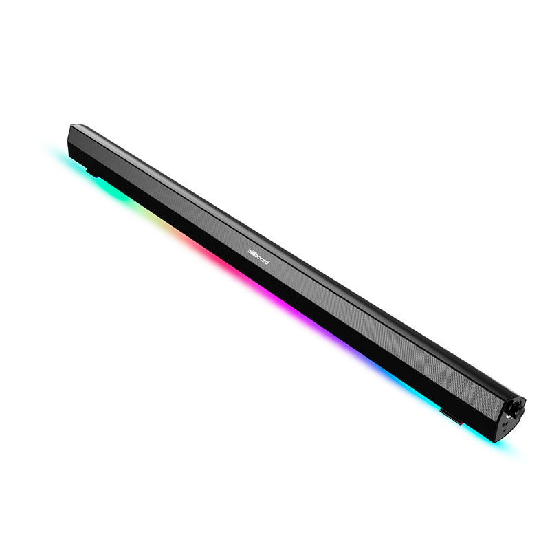 Barra de sonido bocina | Billboard Carbono Chroma | 2.0 audio óptico 7 modos luz 50W