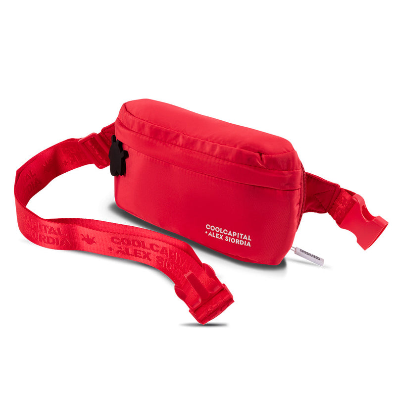 Mochila para laptop | CoolCapital Alex Siordia |15" pulgadas + cangurera rojo