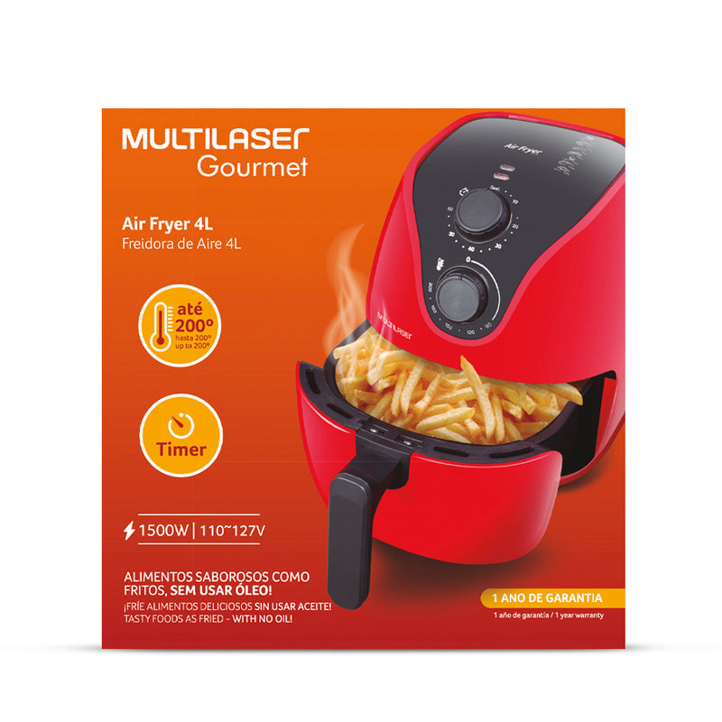 Freidora de Aire | Multi|  capacidad 4L, 200°