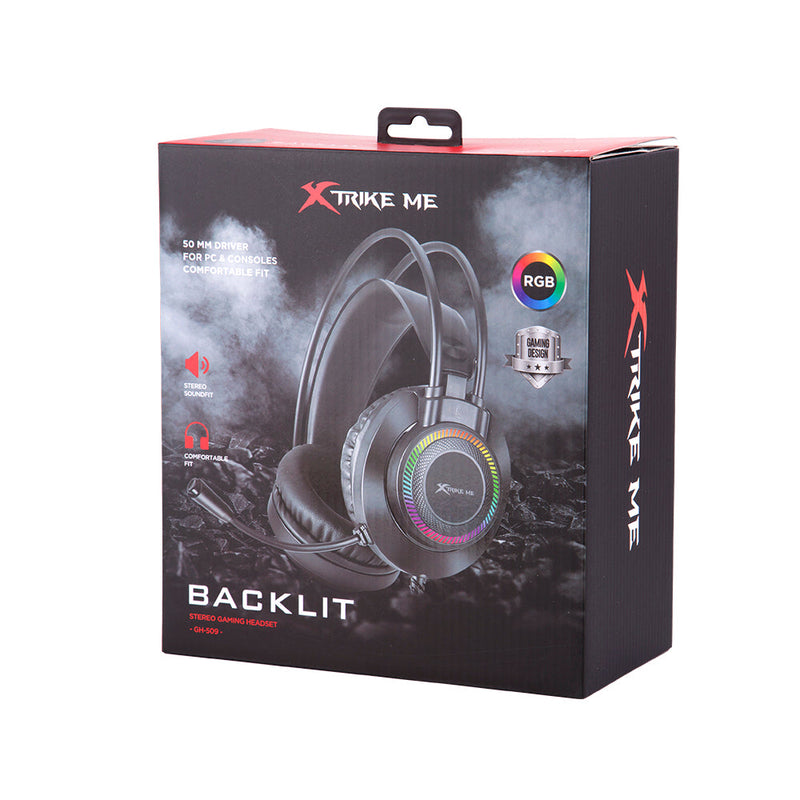 Audífonos Gamer | Xtrike Me GH-509 | 3.5 mm, Luz, Gaming para computadora