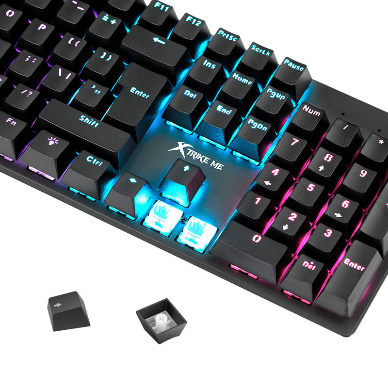 Teclado gamer |XTRIKE ME GK-915 |mecanico con luz gaming para computadora