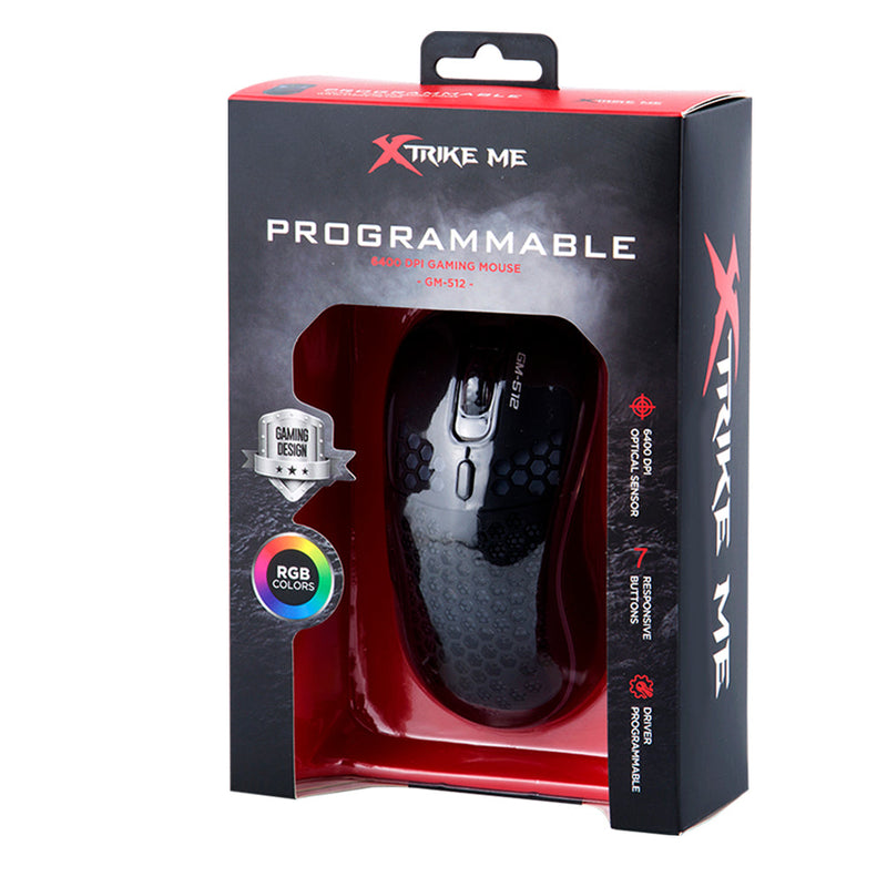 Mouse gamer |XTRIKE ME GM-512 |programable gaming para computadora