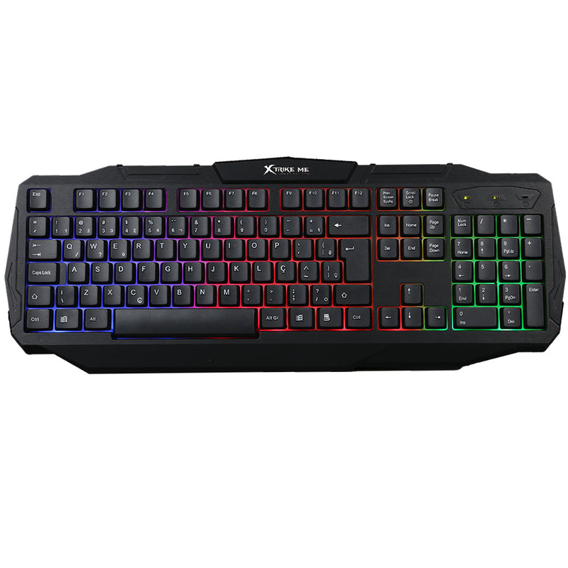 Teclado gamer |XTRIKE ME KB-302 |membrana con luz gaming para computadora