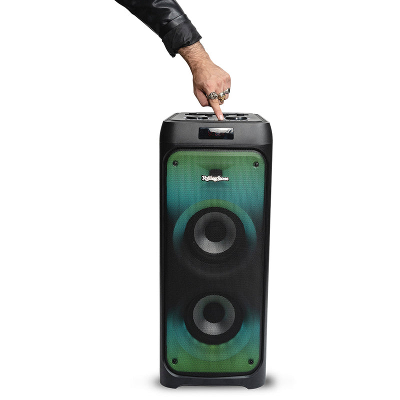 Bafle bocina Inalámbrica | ROLLING STONE Woodstock |Tecnología true wireless y panel led