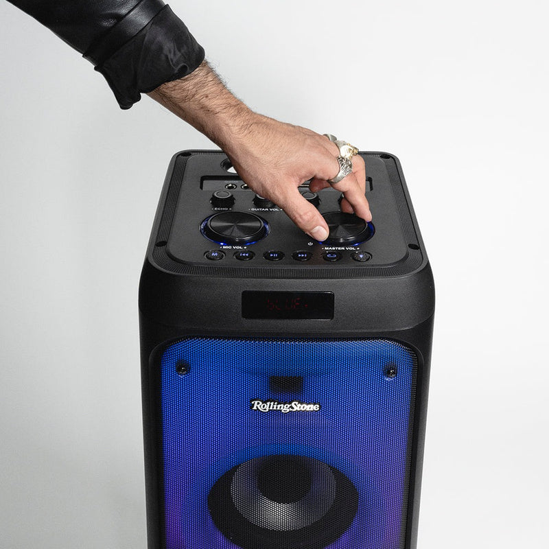 Bafle bocina Inalámbrica | ROLLING STONE Woodstock |Tecnología true wireless y panel led