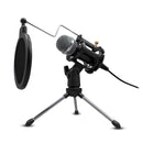 Micrófono |STF Instant star |Omnidireccional con tripie audio Hi-Fi