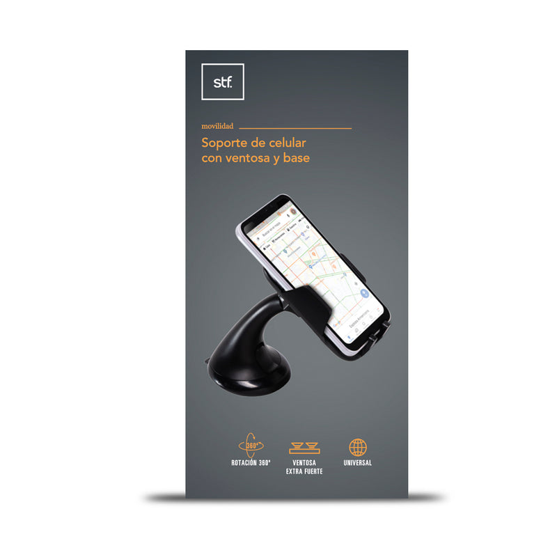 Soporte  |STF  |para celular ventosa y base