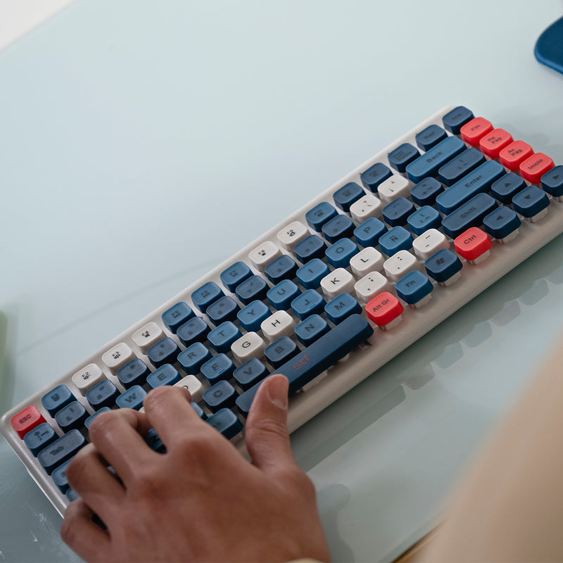 Kit Teclado + Mouse inalámbrico  | STF VIVA! | para computadora Azul