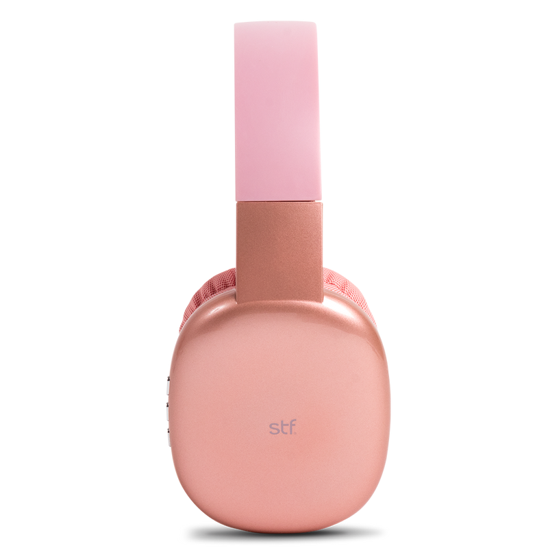 Audífonos inalámbricos On ear | STF Aurum | 10 hrs uso función dual rosa