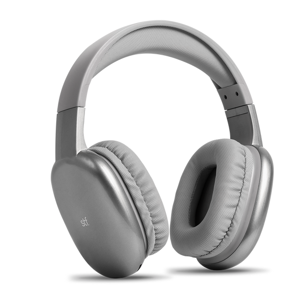 Audífonos Inalámbricos On-ear | STF Aurum | Función dual, MicroSD Gris