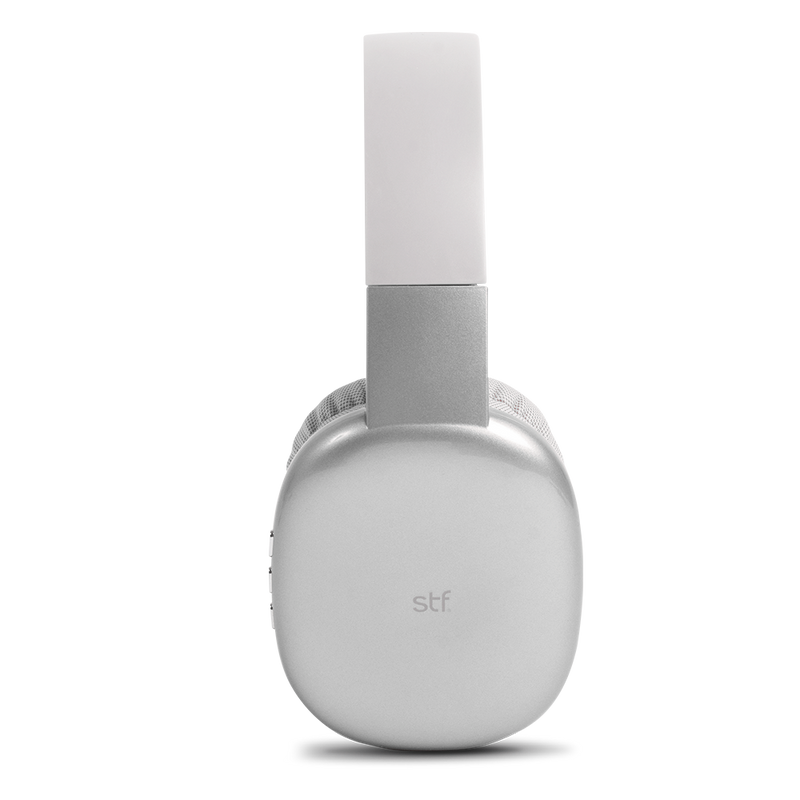 Audífonos inalámbricos On ear | STF Aurum | 10 hrs uso función dual gris