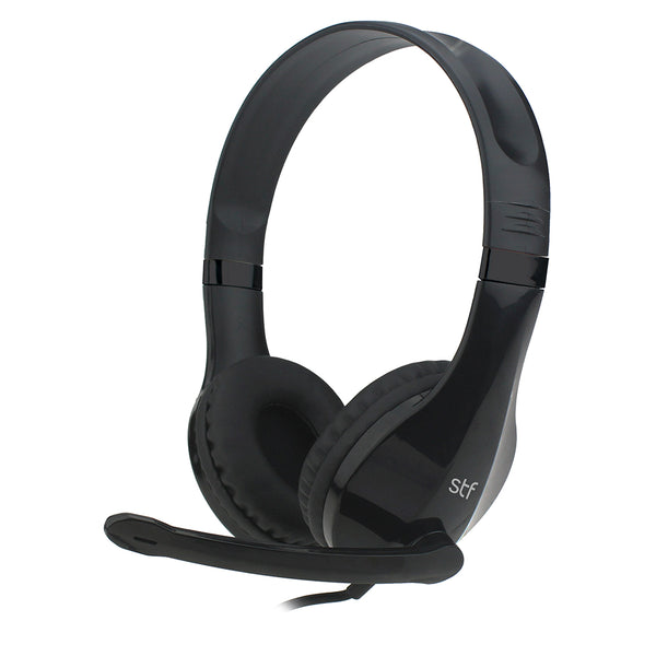 Audífono Alámbrico On-ear | STF USB | Para computadora, Micrófono