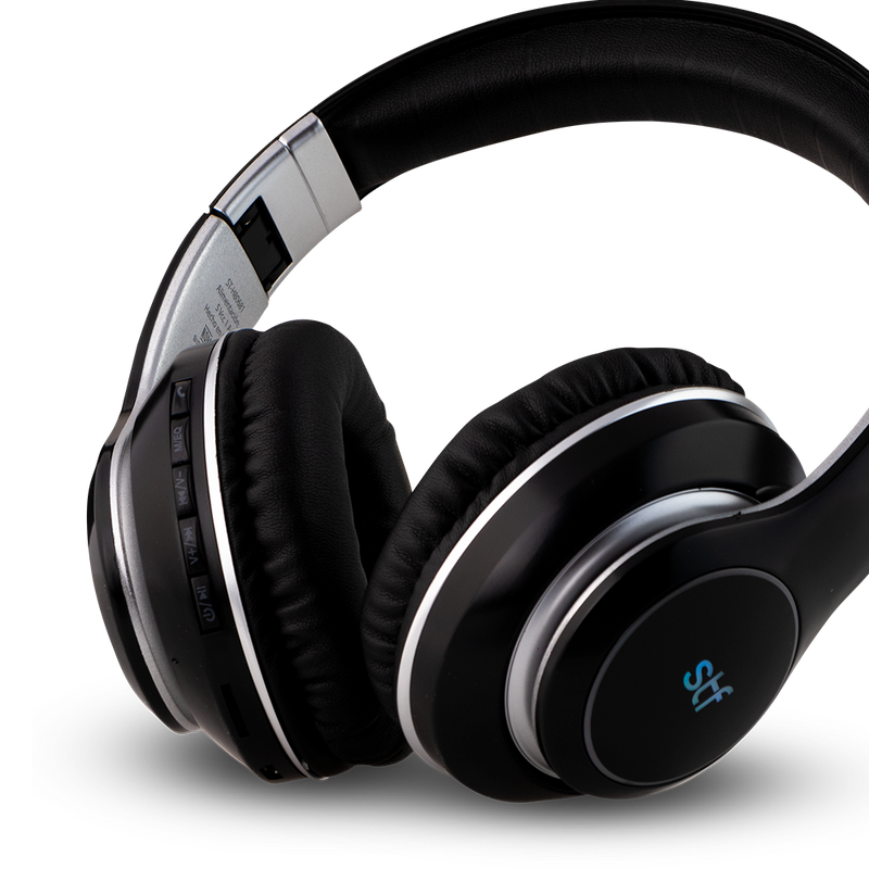 Audífonos Inalámbricos On-ear | STF Volt | Luz Multicolor, Radio FM, MicroSD, Cable 3.5 mm