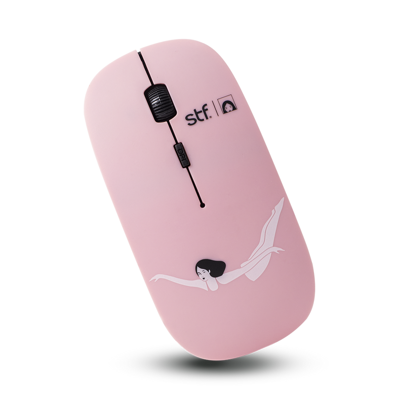 Kit Audífonos, mouse y mousepad  | STF Mariana Motoko 3 en 1  | para computadora rosa