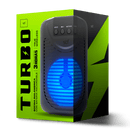 Bocina inalámbrica portátil STF Turbo: 4" pulgadas, portátil con luz led