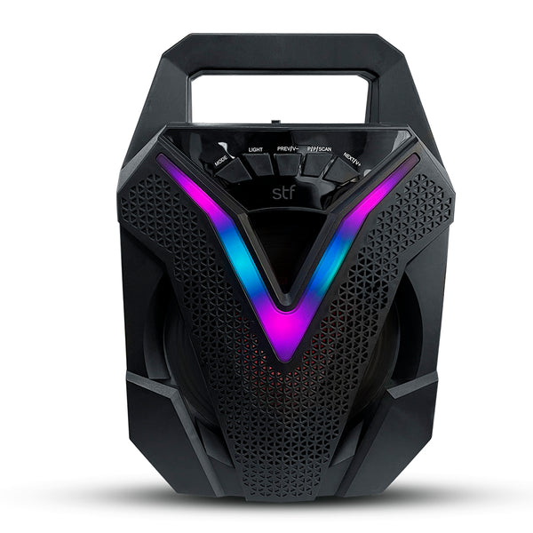 Bocina inalámbrica portátil | STF Vibe |6.5 pulgadas portatil con luz led 23W