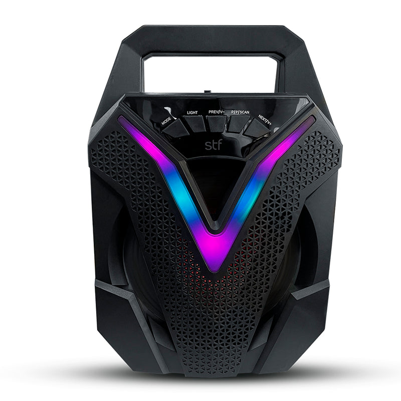 Bocina inalámbrica portátil | STF Vibe |6.5 pulgadas portatil con luz led 23W