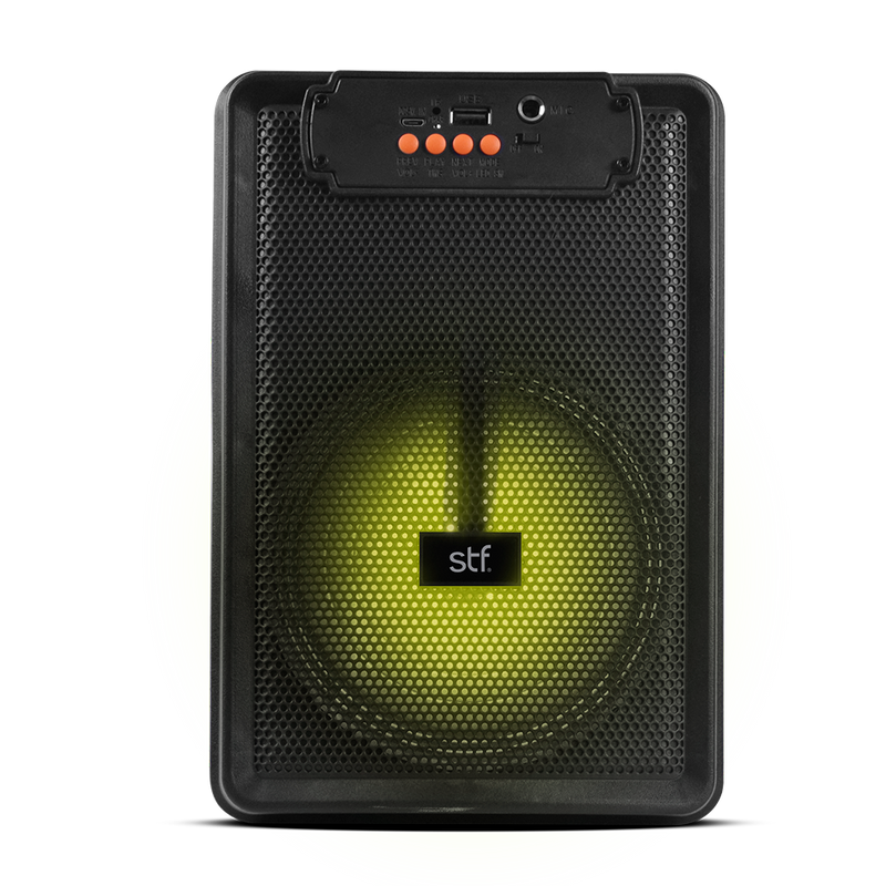 Bocina inalámbrica portátil | STF Nitro |6.5 pulgadas portatil con luz led