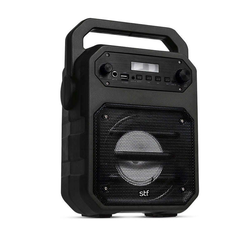 Bocina inalámbrica portátil | STF Joy 4 | 4" pulgadas 3hrs uso 9W función TWS negro