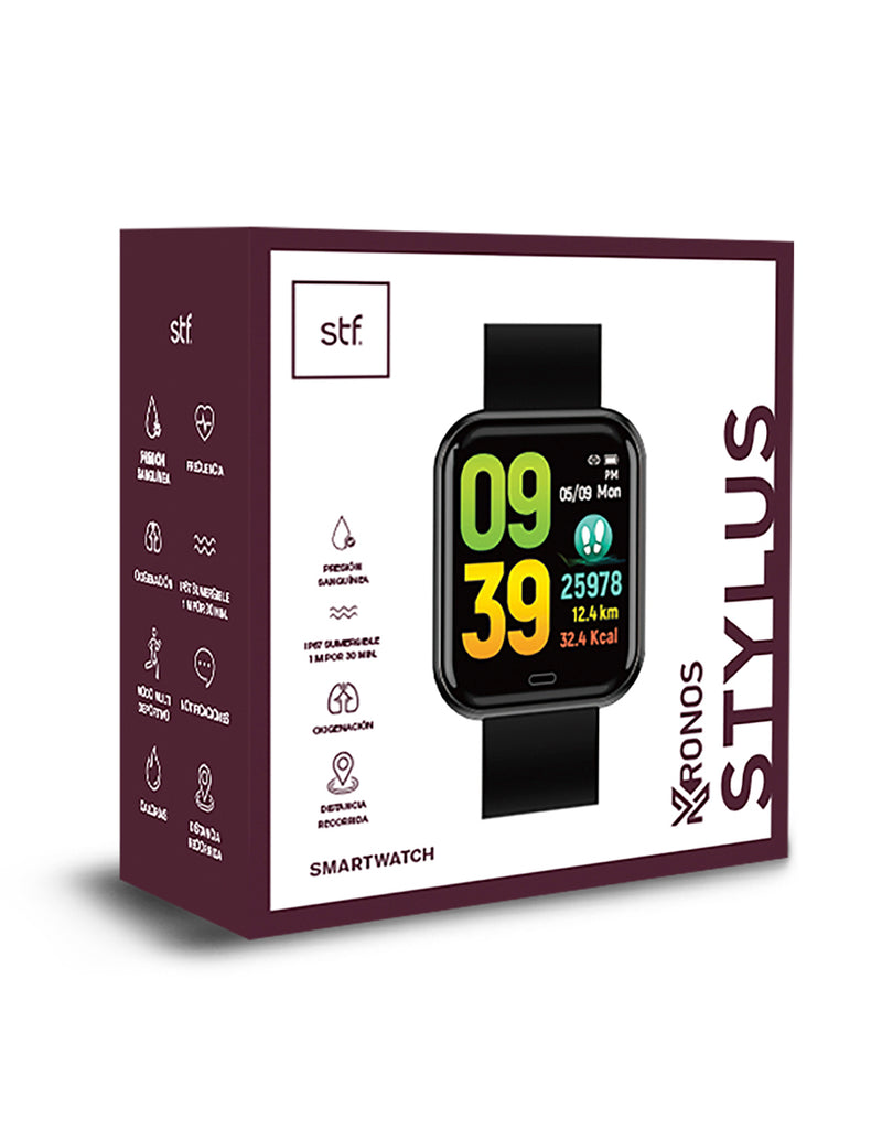 Smartwatch reloj inteligente | STF Kronos Stylus | Sumergible con 6 multideportes