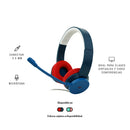 Audífono Alámbrico On-ear | STF VIVA! | Para computadora, Micrófono Azul