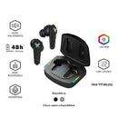 Audífonos Inalámbricos TWS STF Muspell: 8 hrs continuas, Gaming, luz RGB, Rosa