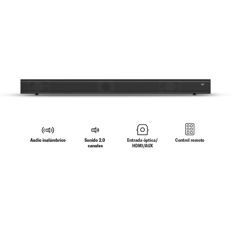 Barra de sonido Inalámbrica bocina | STF Alud | 2.0 Surround