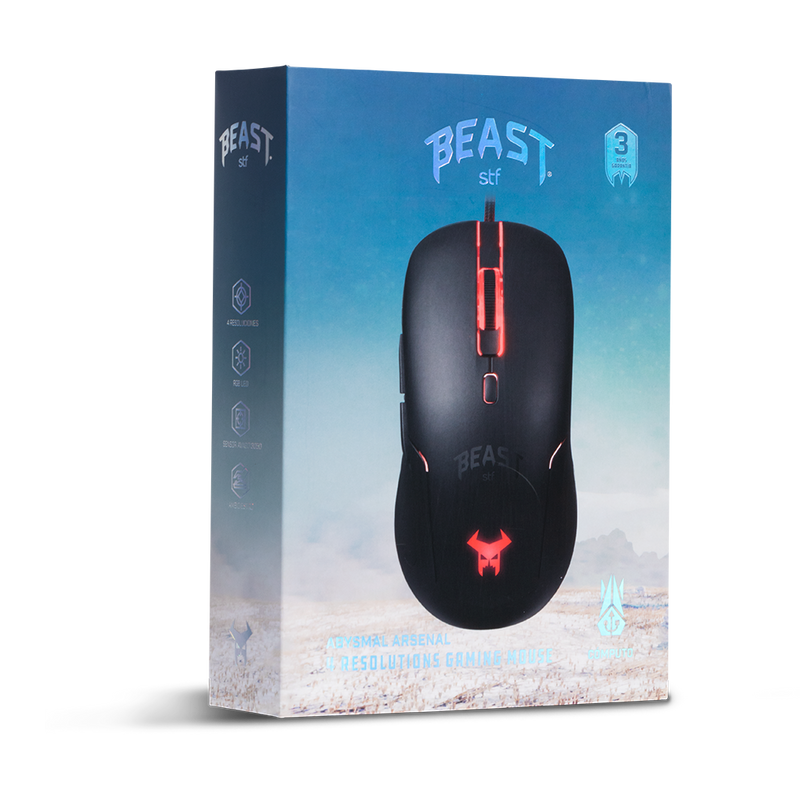 Mouse gamer |STF Beast Abysmal arsenal |4 resoluciones gaming para computadora