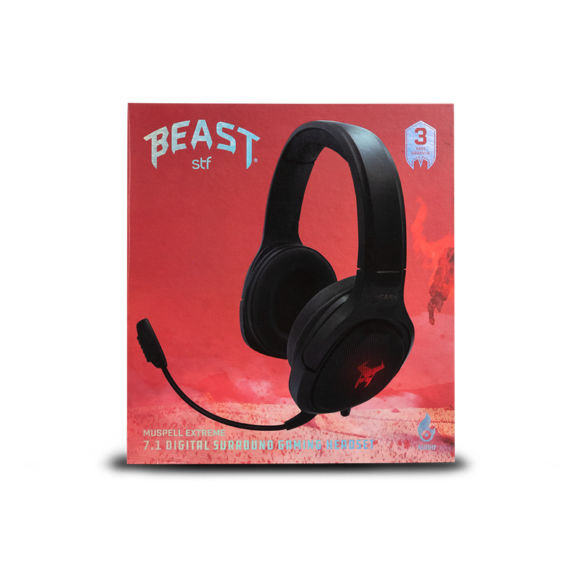 Audífonos Gamer | STF Beast Muspell Extreme | 7.1 Digital, Gaming para computadora
