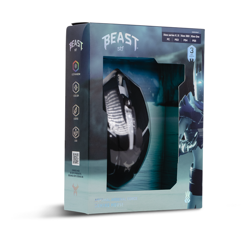Mouse gamer |STF Beast Abysmal Arsenal force |Óptico gaming para computadora