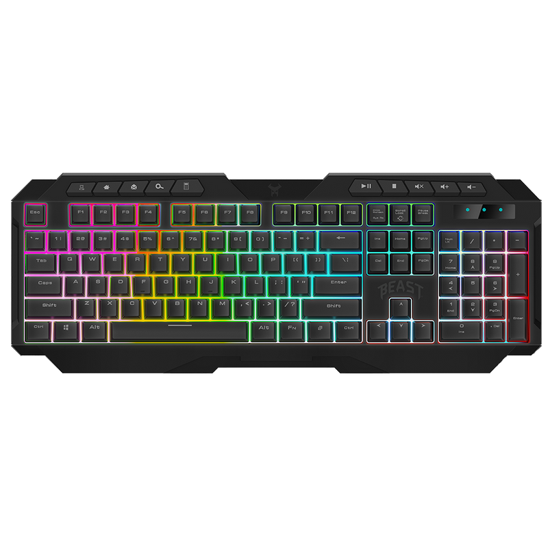 Kit teclado y mouse gamer |STF Beast abysmal |luz led gaming para computadora