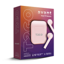 Audífonos Inalámbricos TWS T2GO Avant: 3hrs uso, micrófono, Rosa