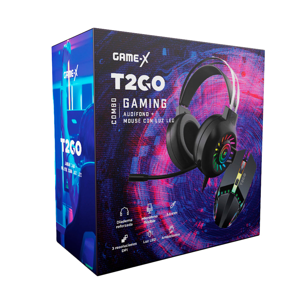 Kit Audífonos y mouse |T2GO GameX |2 en 1 – Stuffactory