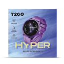 Smartwatch reloj inteligente |T2GO Hyper |pantalla 1.3 pulgadas morado