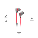 Audífono Alámbrico In-ear STF Vector Con micrófono, Coral