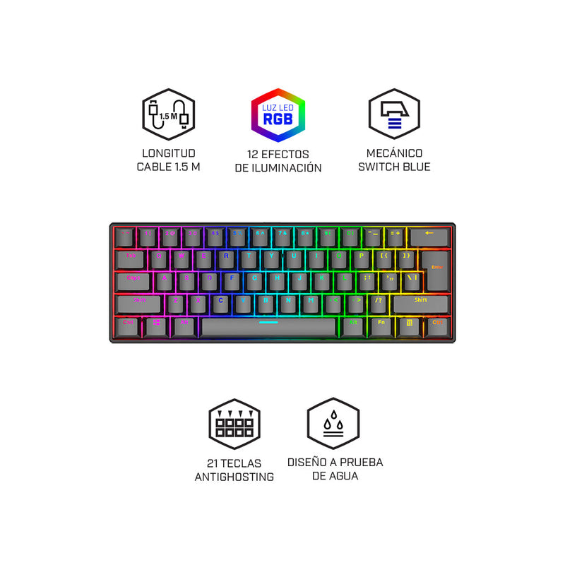 Teclado gamer |XTRIKE ME GK-985 |mecanico con luz gaming para computadora