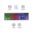 Teclado gamer |XTRIKE ME KB-305 |membrana slim con luz  gaming para computadora